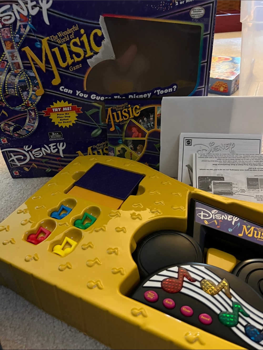 Disney W W of Music- vintage game - never used.